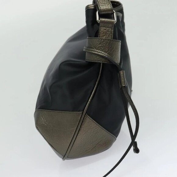 BURBERRY Shoulder Bag Nylon Black Auth BA3541 - Picture 5 of 16